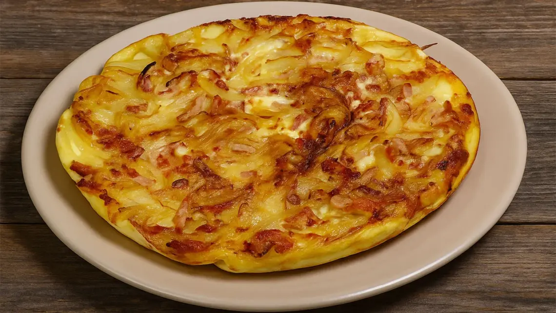 Tarte à l'oignon et au reblochon