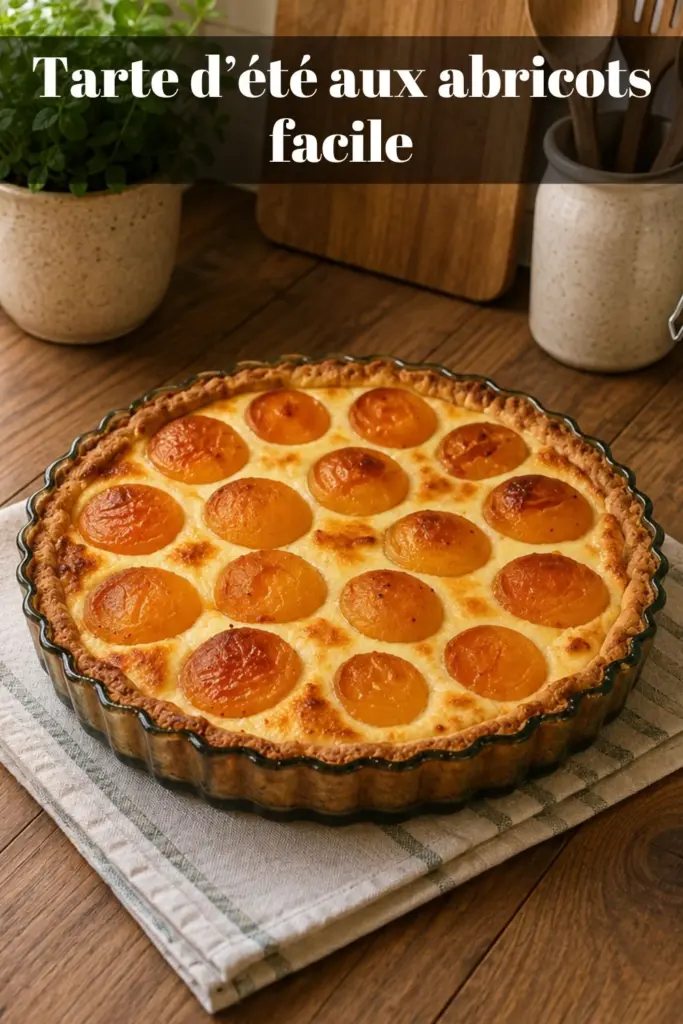 Tarte d’été aux abricots facile