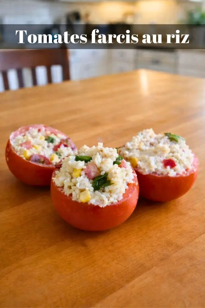Tomates farcis au riz