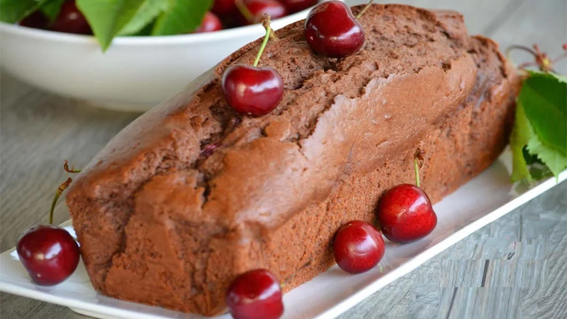 Cake au chocolat et aux cerises