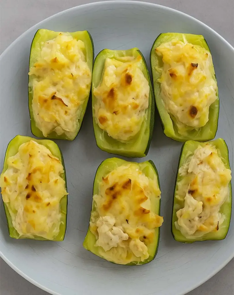 Courgettes Farcies au Thon et Fromage Frais