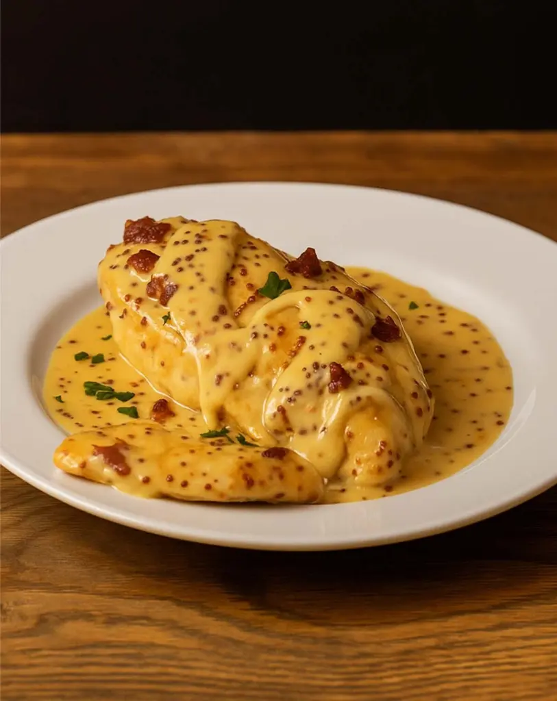 Poulet en sauce miel et moutarde prêt en 30 minutes!