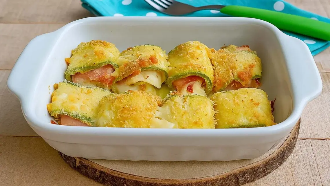 Rouleaux de courgettes gratinés : une recette légère et savoureuse