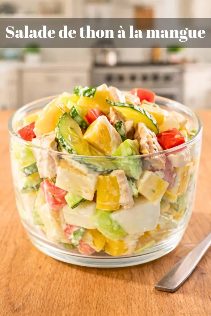 Salade de thon à la mangue
