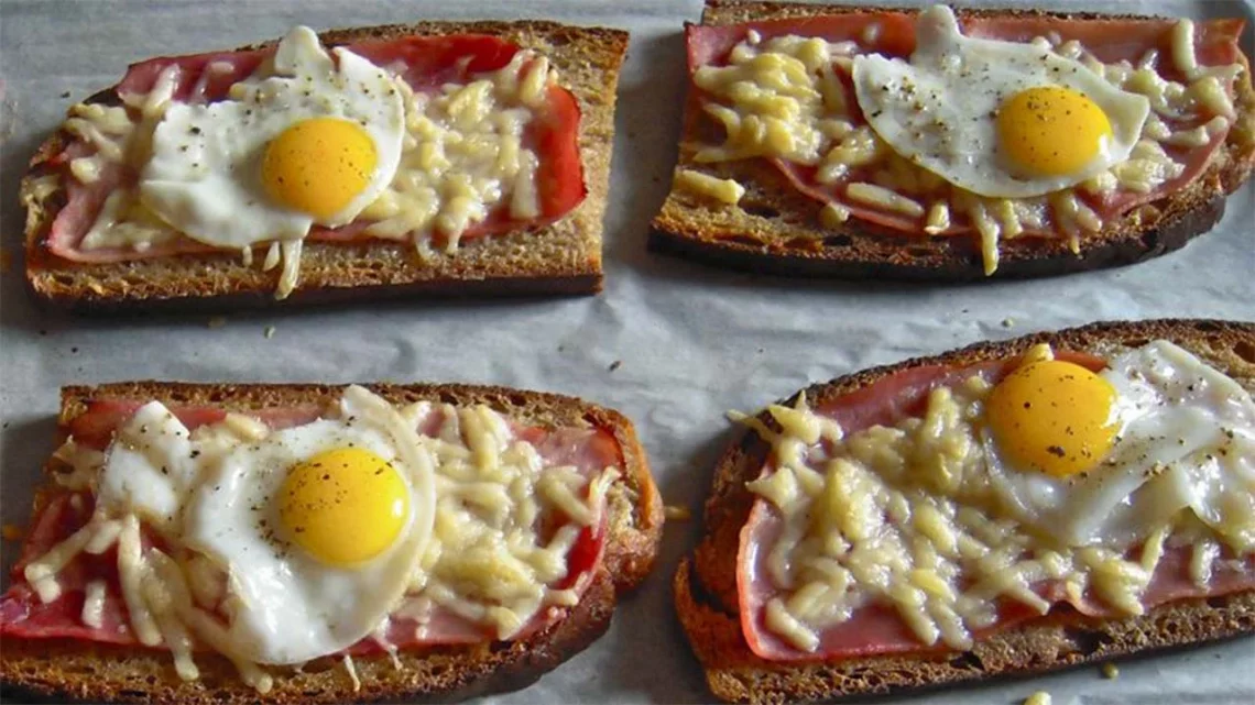 Tartines façon croque-madame