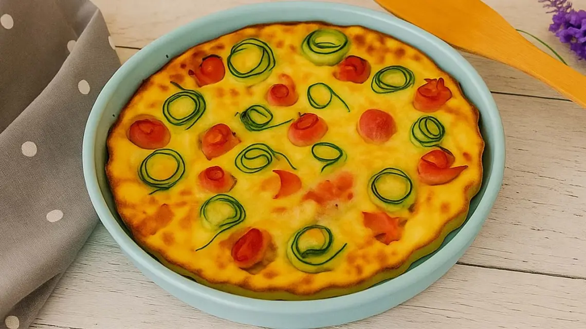Flan à la courgette et au jambon