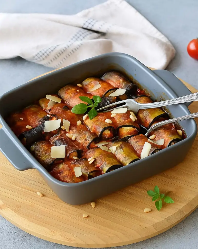 Cannellonis d'aubergines à la ricotta