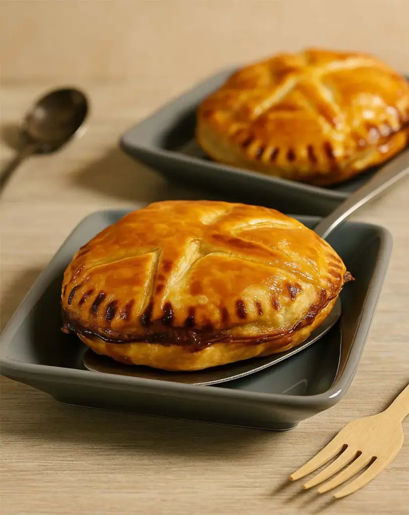 Chausson au foie gras et confit d’oignon