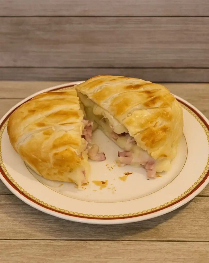 Feuilleté au camembert, lardons et pommes de terre miam miam