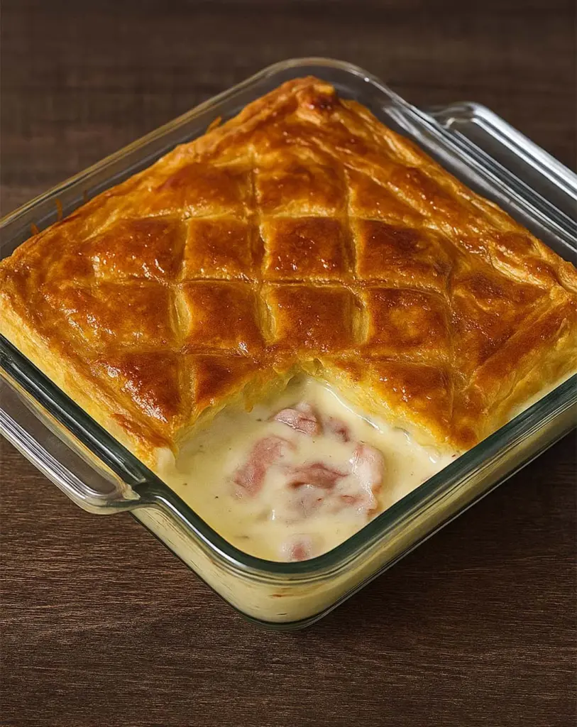 Feuilleté au jambon fromage
