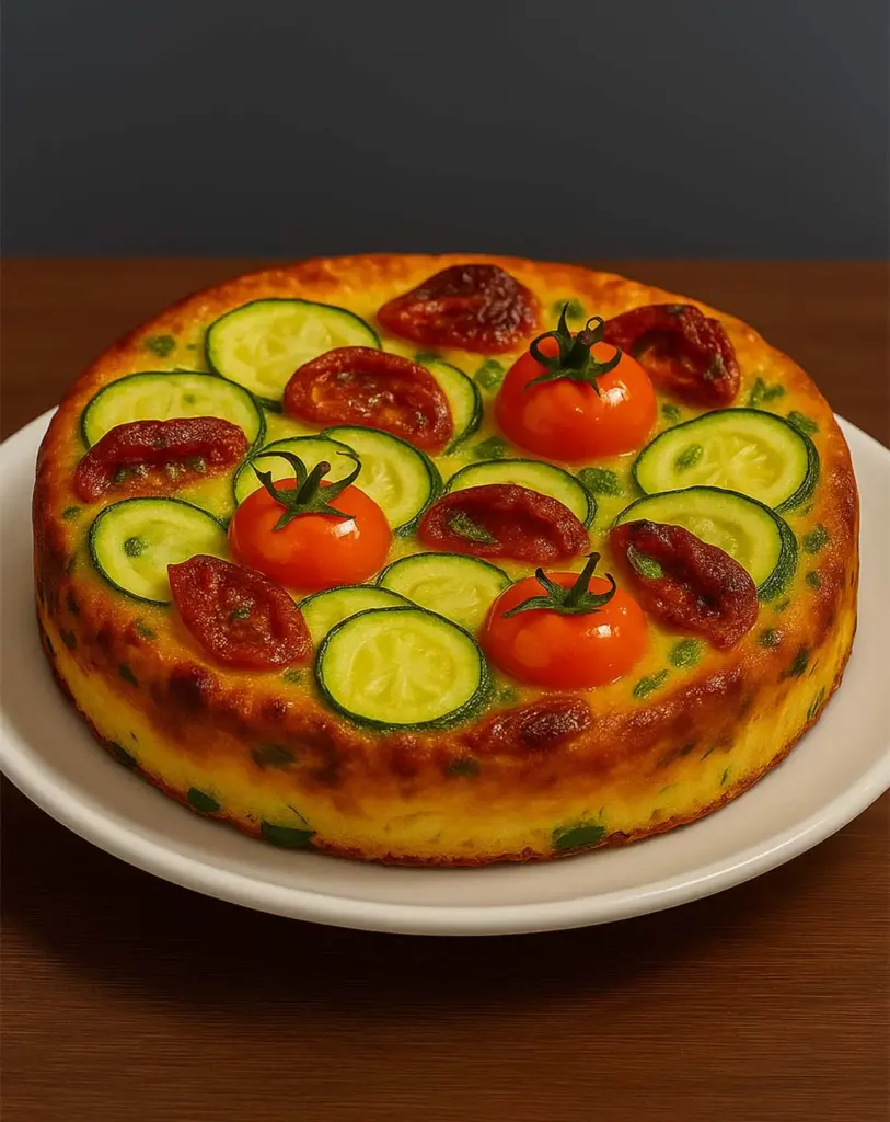 Fritatta aux courgettes et tomates