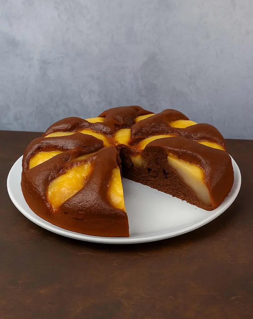 Gâteau ultra fondant poires chocolat : un dessert gourmand