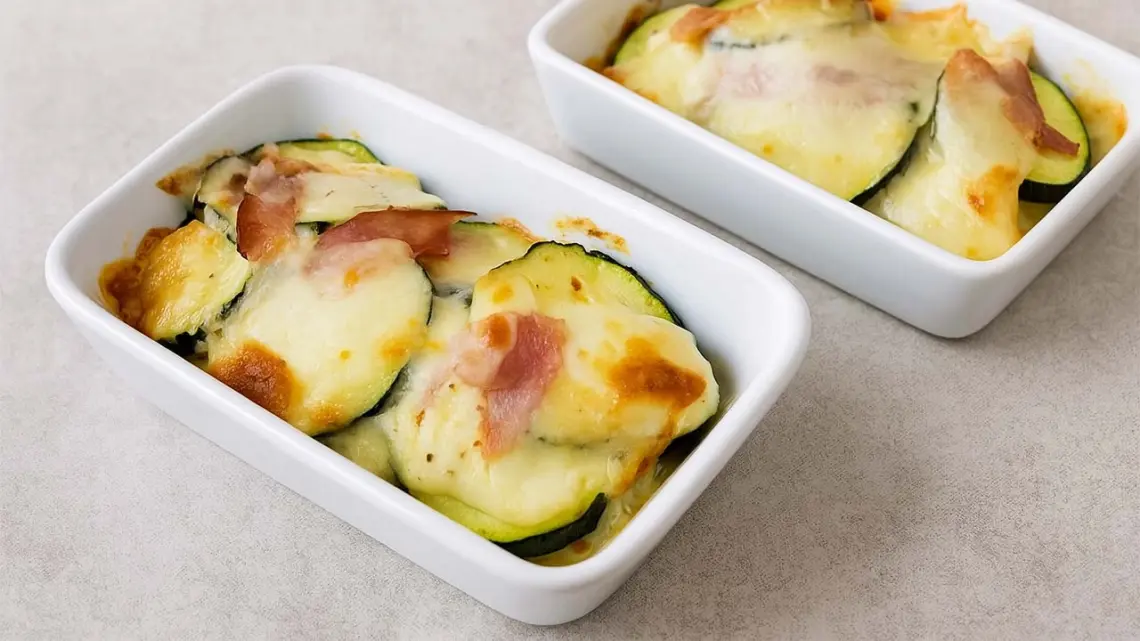 Gratin de courgette à la moutarde
