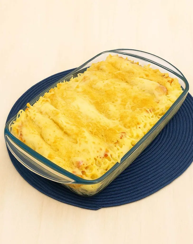 Gratin de pâtes au chaussée aux moines