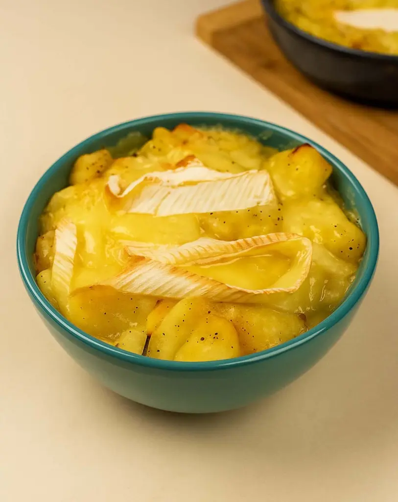 Gratin de pommes de terre au camembert