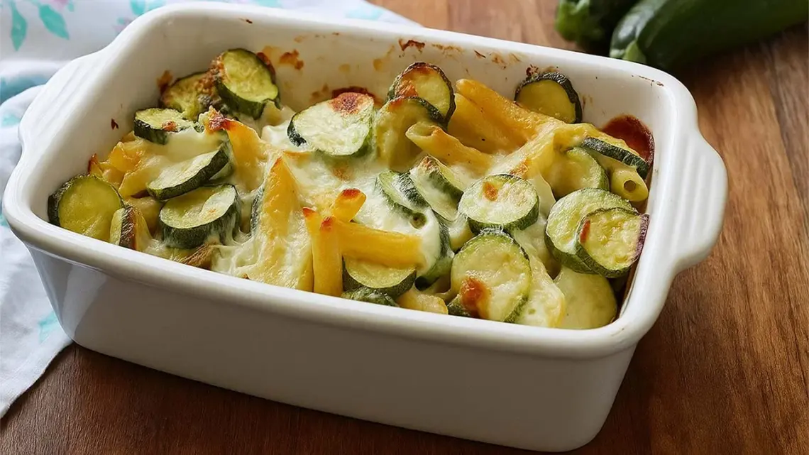 Pâtes aux courgettes et à la béchamel