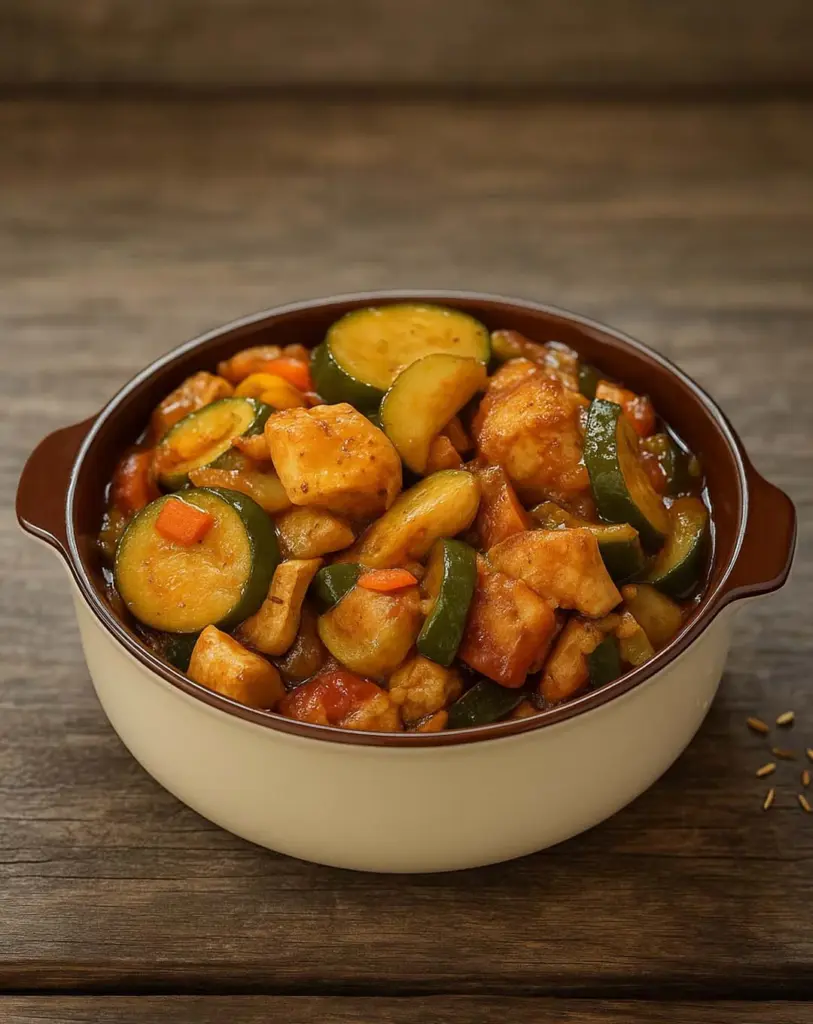 Poulet aux Courgettes façon Tajine