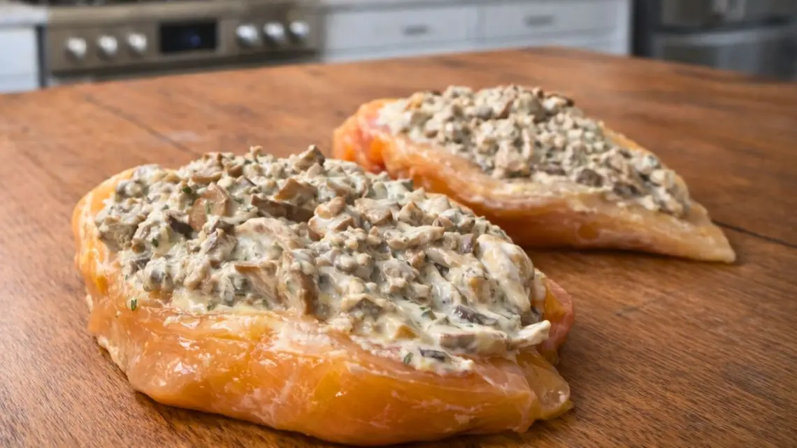 Blancs de poulet farcis aux champignons : une recette savoureuse et facile