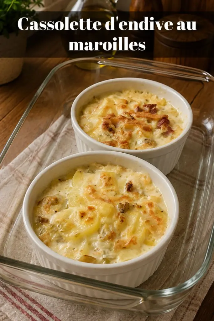 Cassolette d'endive au maroilles