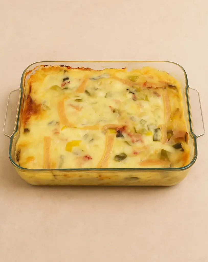 Gratin Pommes de terre / poireaux et lardons