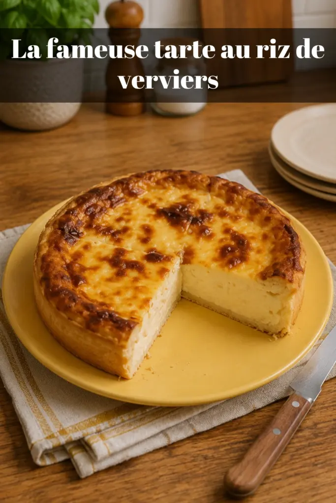 La fameuse tarte au riz de verviers