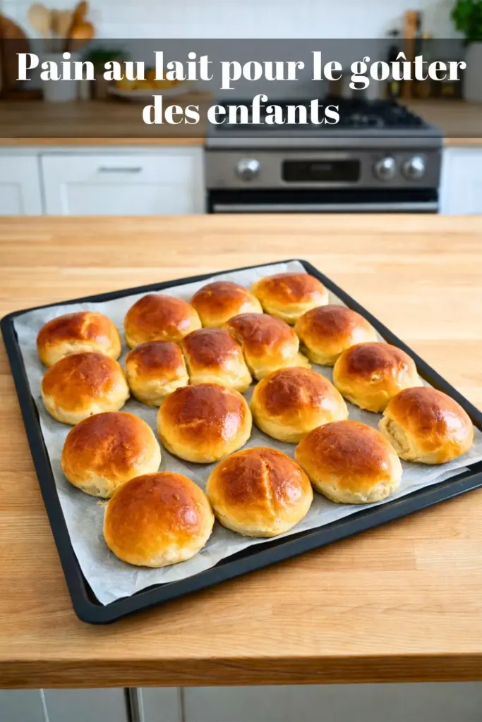 Pain au lait pour le goûter des enfants