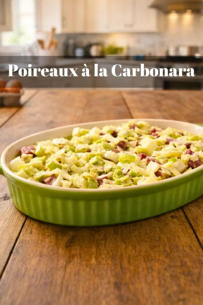 Poireaux à la Carbonara Une Recette Savoureuse et Originale