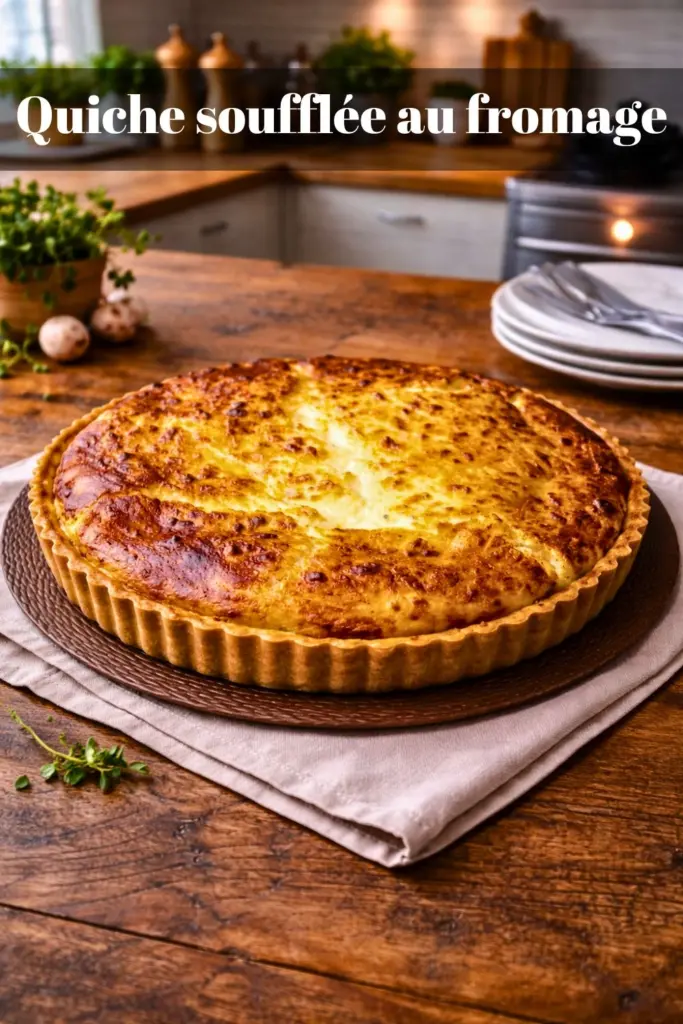 Quiche soufflée au fromage