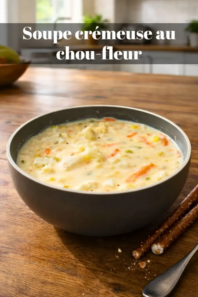 Soupe crémeuse au chou-fleur