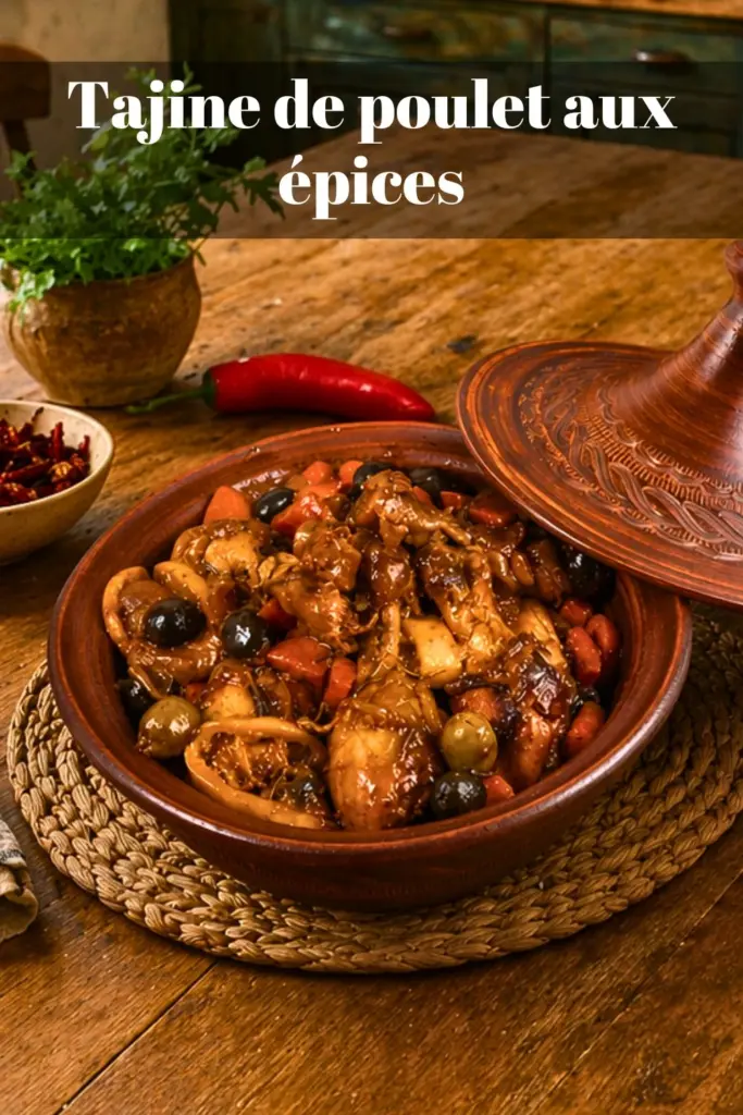 Tajine de poulet aux épices