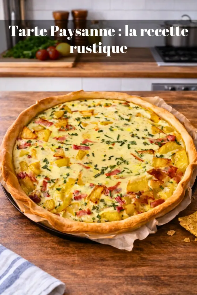 Tarte Paysanne : la recette rustique et gourmande