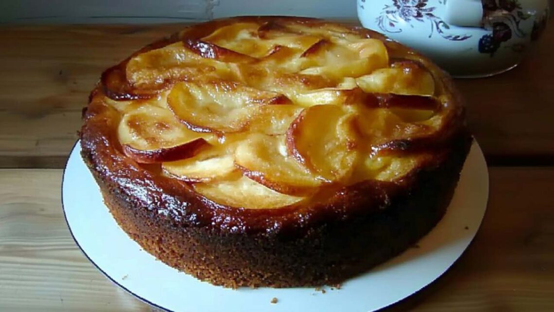 Tarte-flan aux pommes à l’ancienne, sans sucre et délicieuse