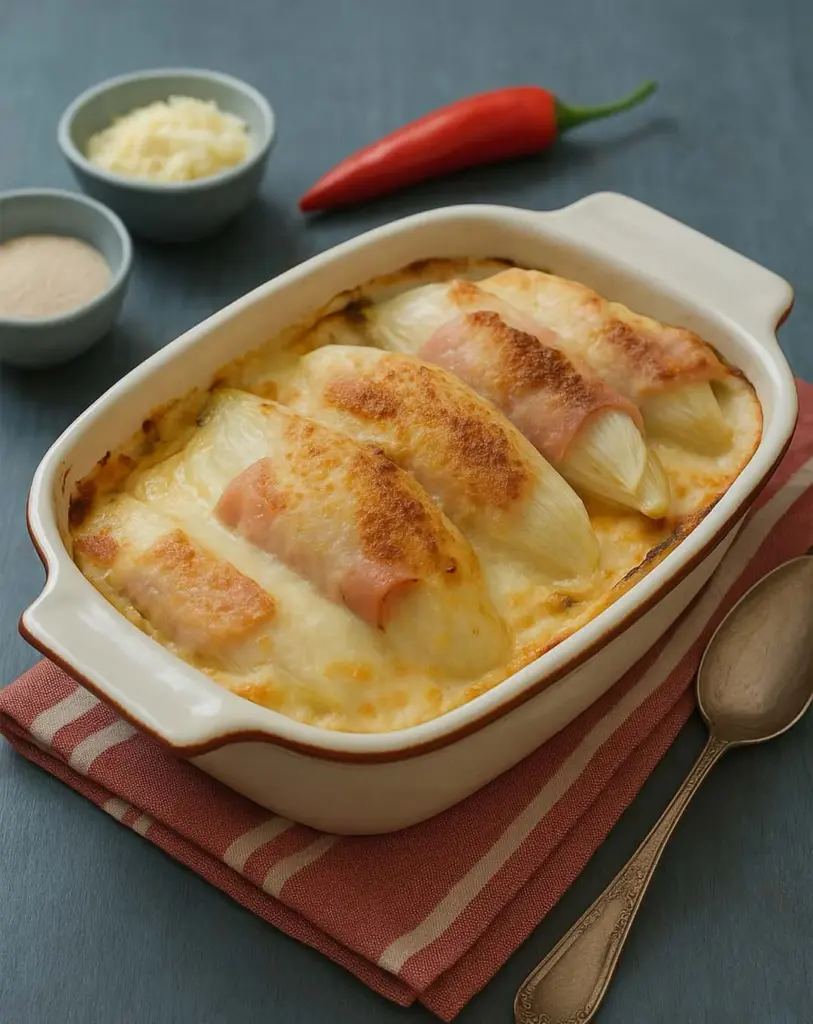 Gratin d'Endives au Jambon : Une recette réconfortante et gourmande