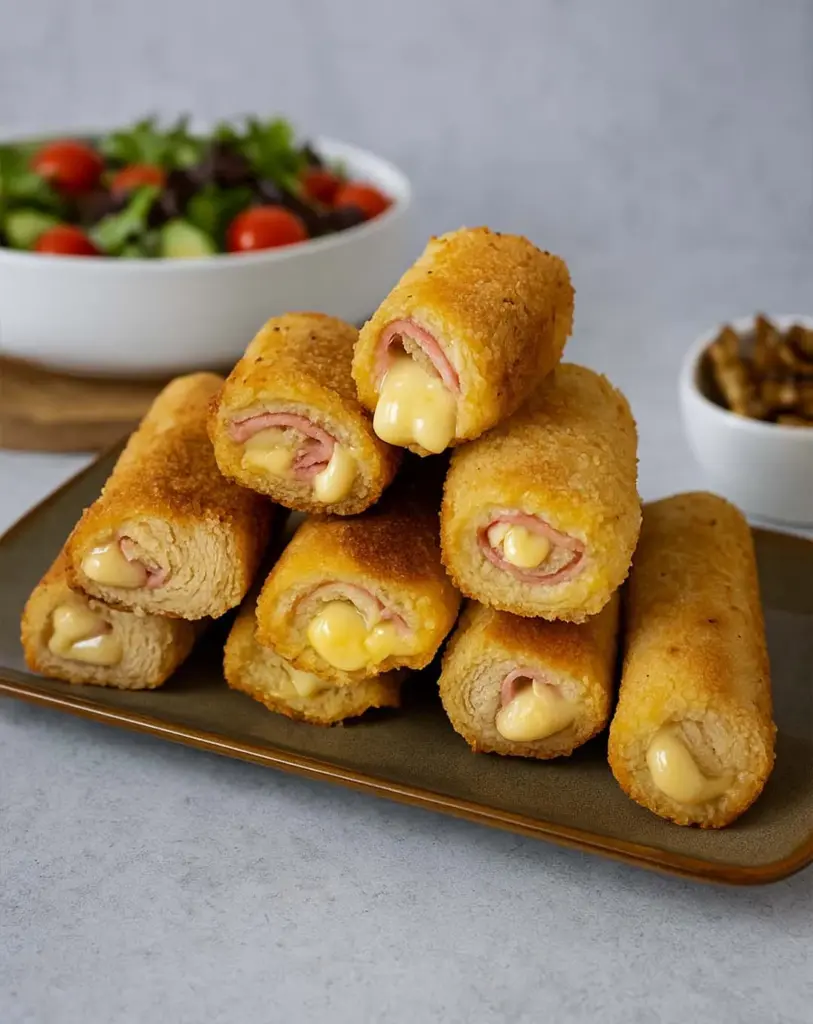 Rouleaux de pain de mie au jambon et au fromage : une recette facile et gourmande