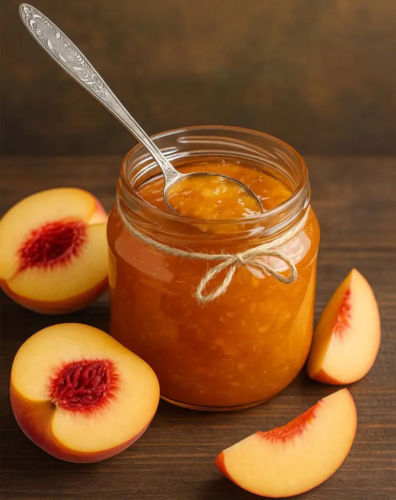 Confiture de pêche maison faible en sucre – recette facile et saine