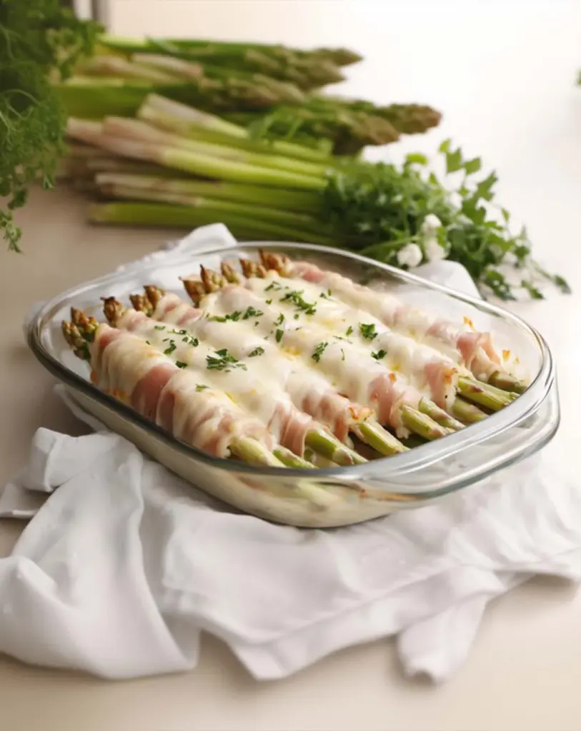 Gratin d’asperges au jambon et béchamel : un plat savoureux
