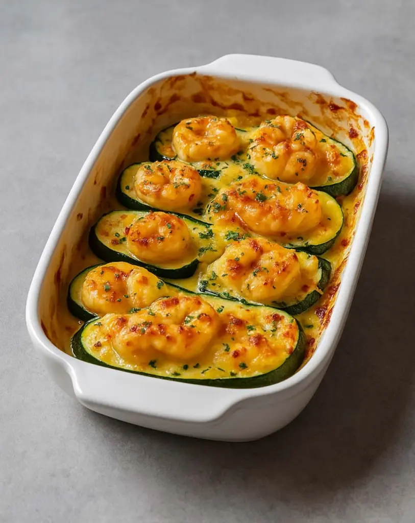 Gratin de courgettes aux crevettes et à l’ail : une recette savoureuse et facile