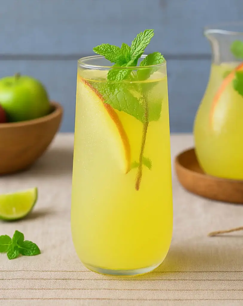 Mojito aux pêches sans alcool – boisson estivale rafraîchissante