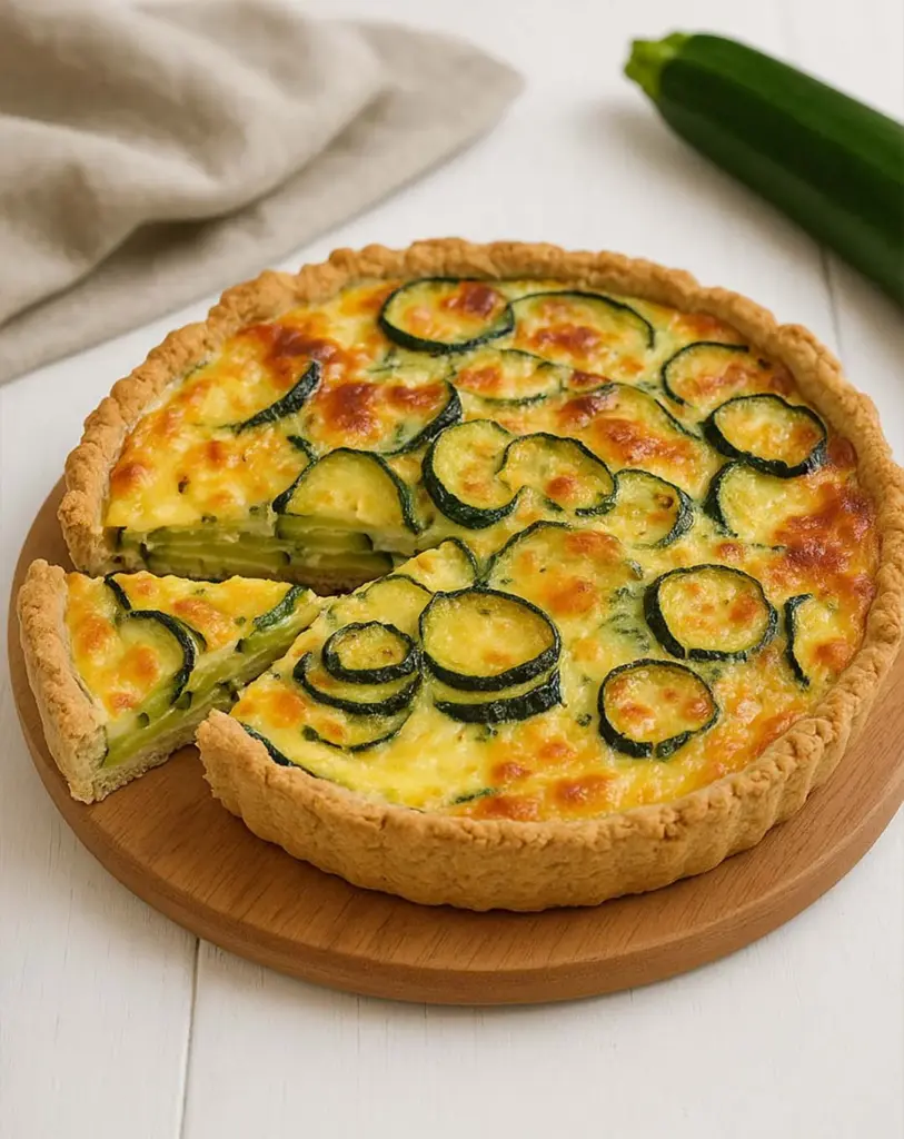 Quiche aux courgettes et aux deux fromages : recette facile et savoureuse