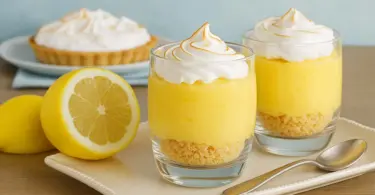 Tarte au citron meringuée en verrine facile et rapide – Recette gourmande