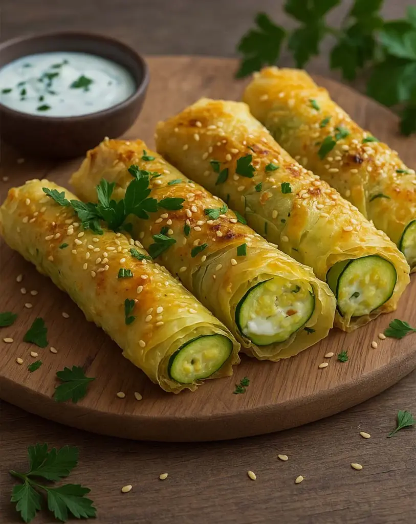 Cigares de courgette au fromage de chèvre : légers, fondants et pleins de goût