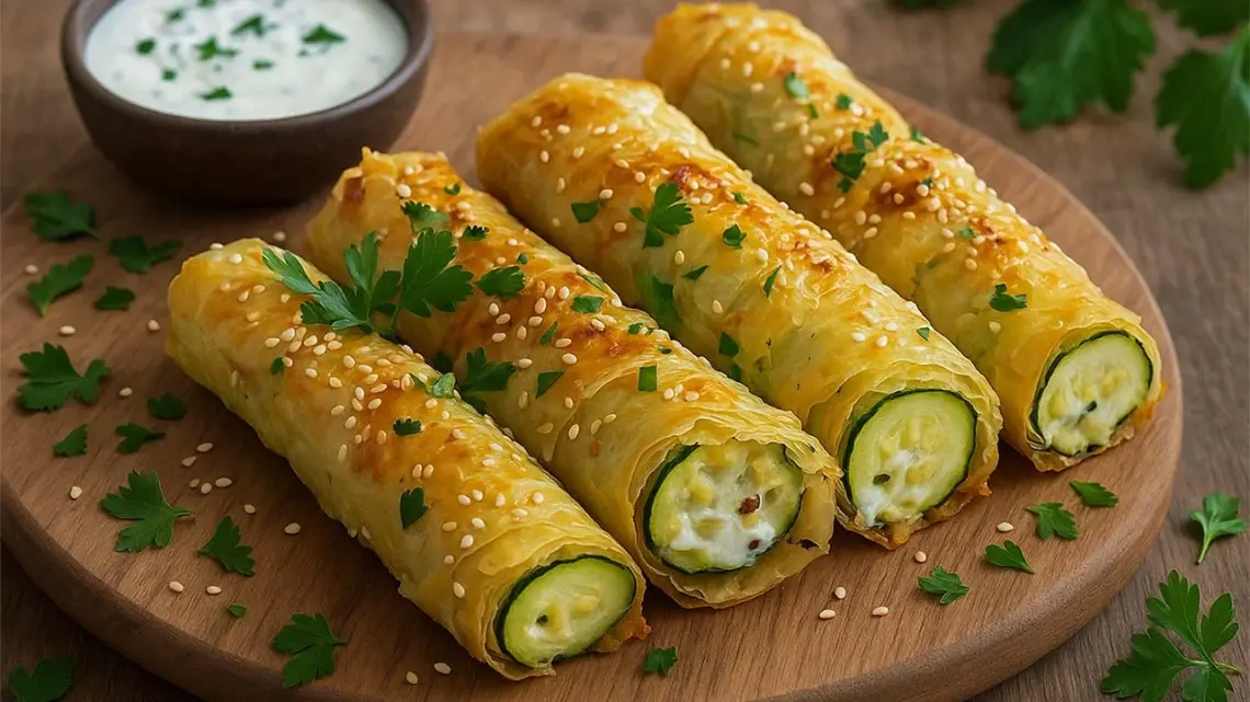Cigares de courgette au fromage de chèvre : légers, fondants et pleins de goût