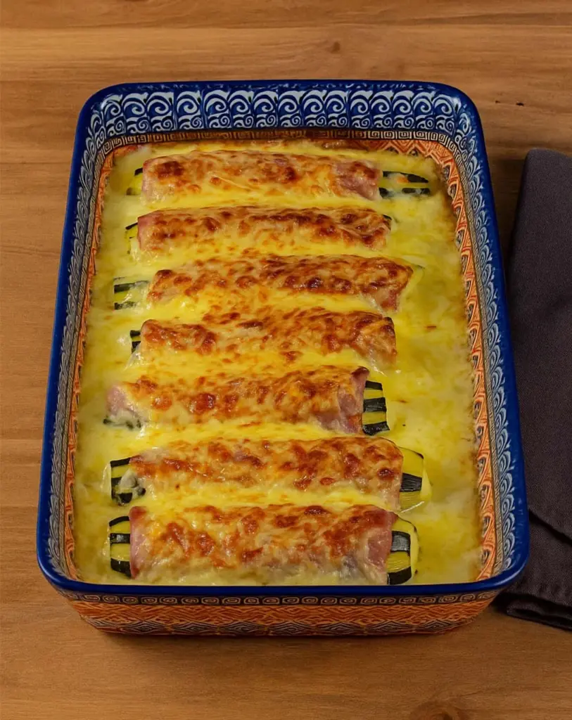 Courgettes façon endives au jambon : une recette légère et fondante au four