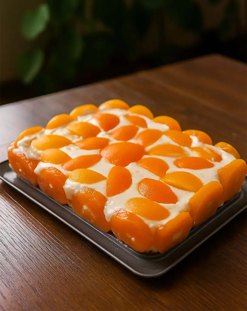 Gâteau frais aux pêches sans cuisson : un dessert léger et fruité