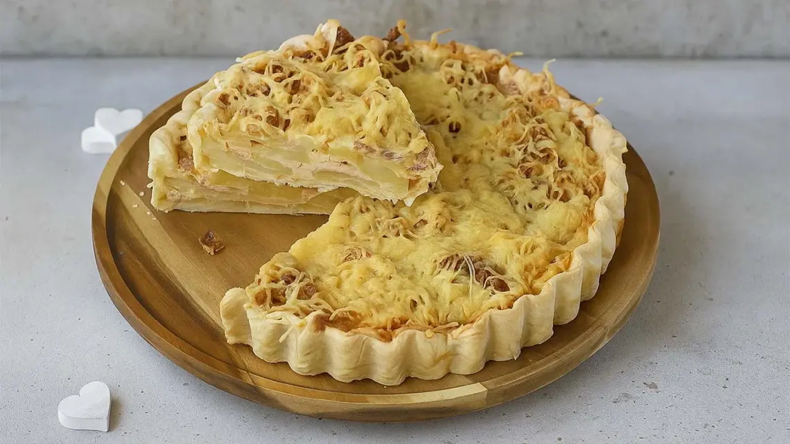 Quiche à la pomme de terre facile et savoureuse : une recette familiale rapide