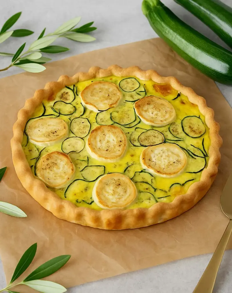 Quiche courgette et chèvre facile : une recette végétarienne rapide et savoureuse