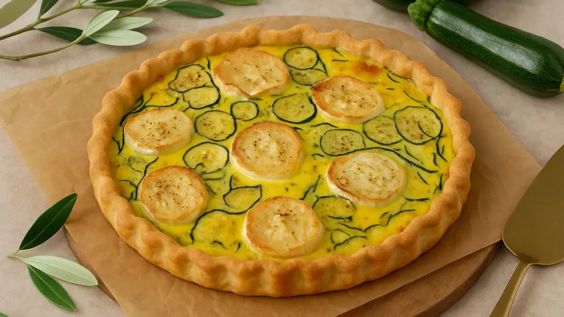 Quiche courgette et chèvre facile : une recette végétarienne rapide et savoureuse