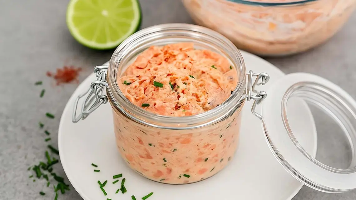 Rillettes au saumon frais et saumon fumé : une tartinade fraîche et savoureuse