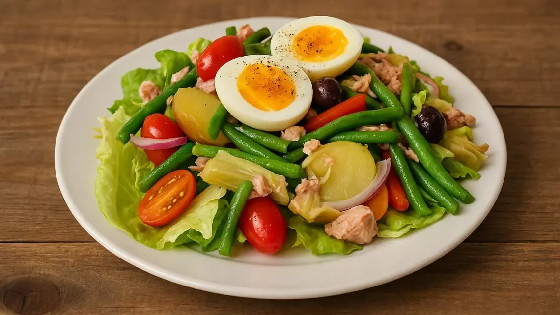 Salade Niçoise au Thon et Haricots Verts : Une Entrée d’Été Savoureuse