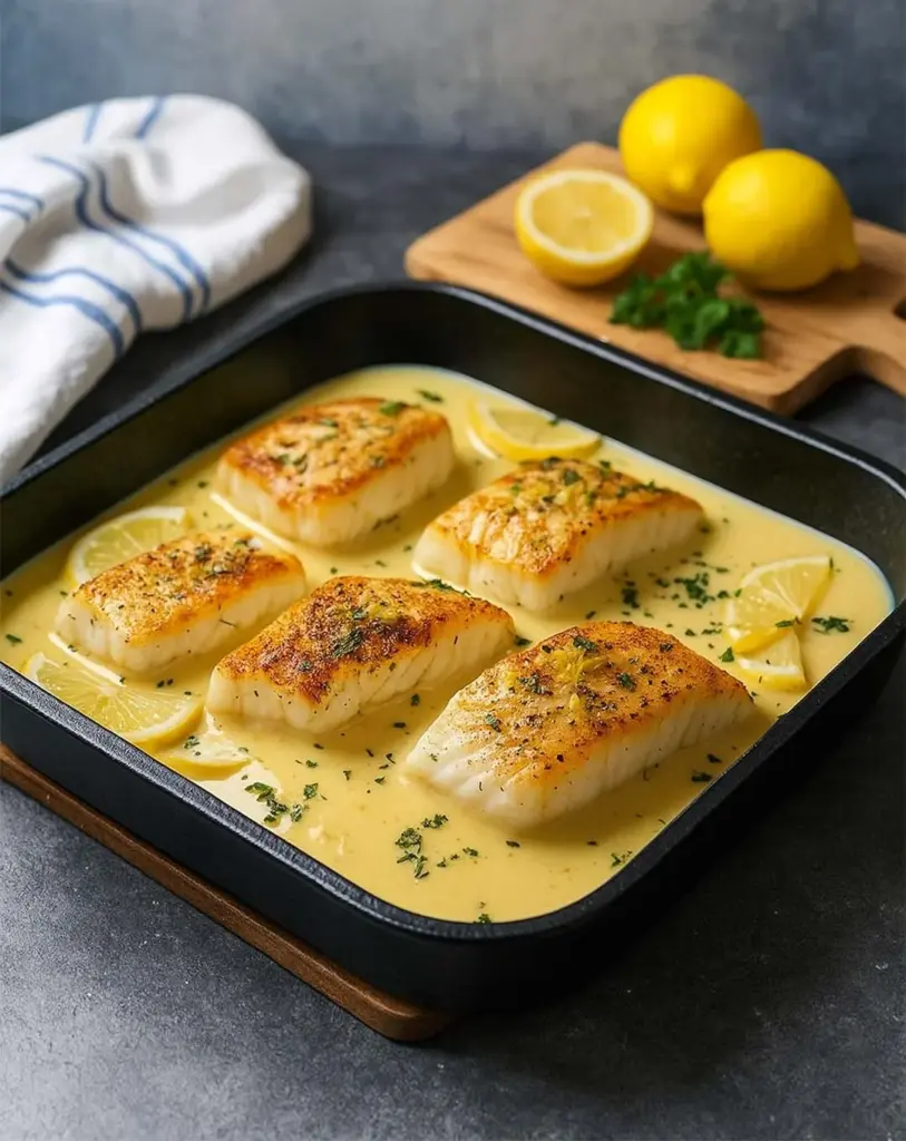 Cabillaud à la moutarde à l'ancienne : recette facile et savoureuse au four